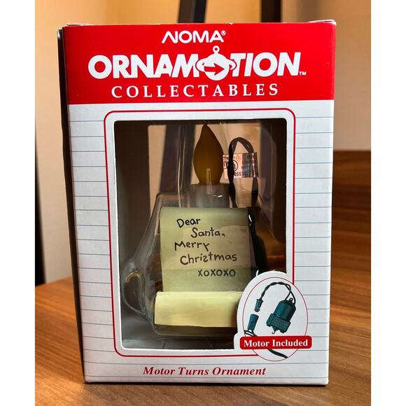 Vintage 1989 NOMA Ornamotion Mouse in Candlestick Xmas Ornament w/ Motor NOS - Picture 1 of 6